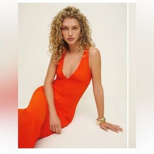 Reformation Red Siana Dress